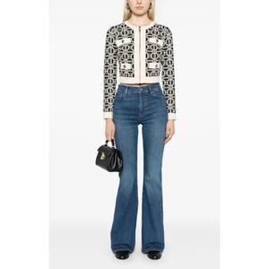 Frame Le High Flare Jeans Bell Bottoms Century Blue Medium Wash Denim 26